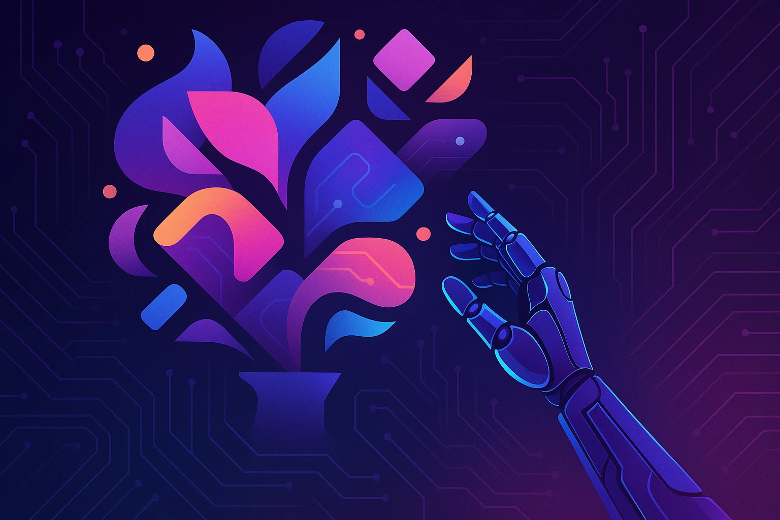 Generative robotics abstract art